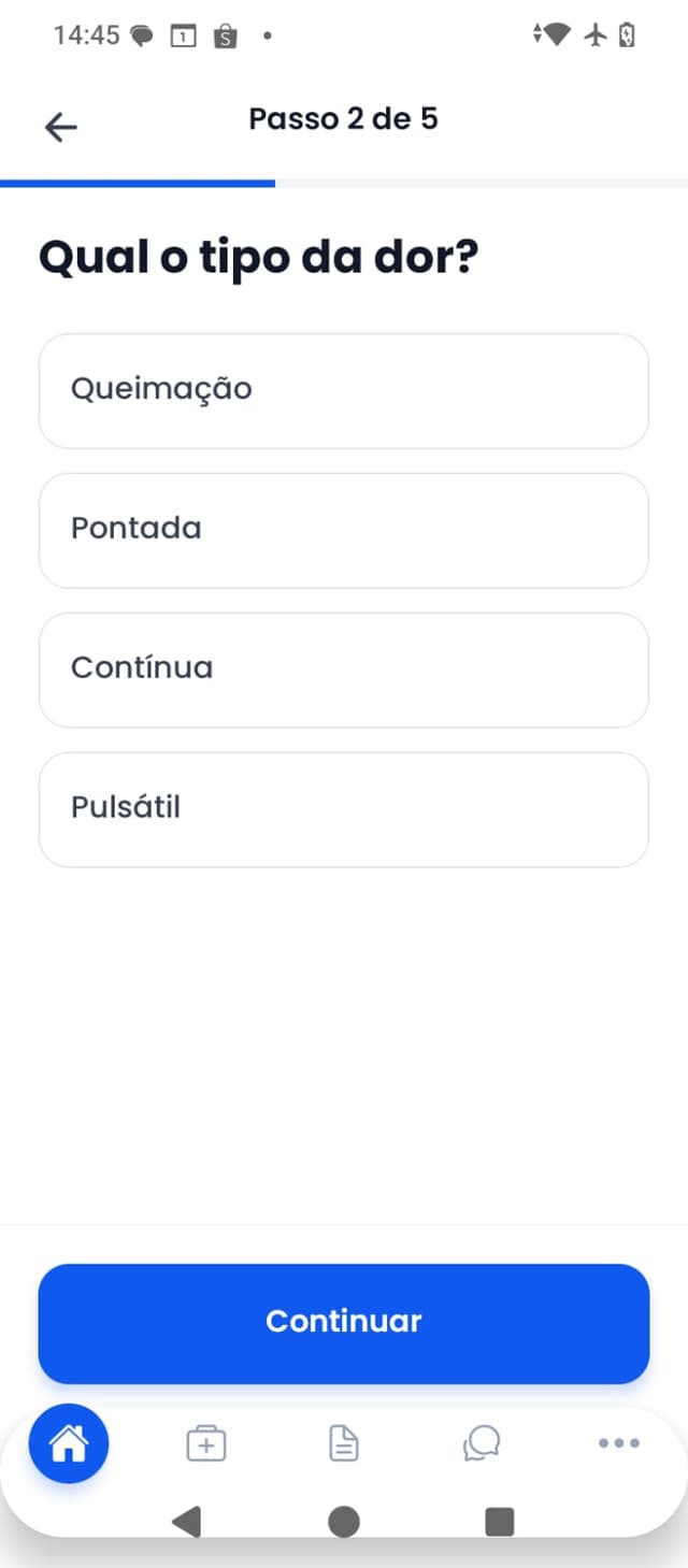 Tipo de Dor